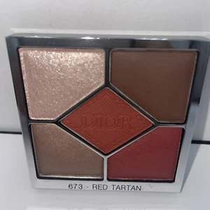 DIOR DiorShow 5 Couleurs High-Colour Eyeshadow Palette 673 Red Tartan NEW TESTER - Picture 1 of 6
