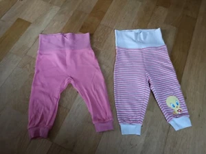 Schlupfhose 62 68 Mädchen Baumwolle cotton hose Schlafanzug Jogginghose tweety - Bild 1 von 8