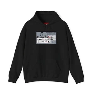 HOODY Tee to match Air Jordan Retro 5 Black Metallic Reimagined. HOODIE gry - Picture 1 of 26