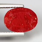 2.94 Cts_fantastic Ultra Rare_100 % Natural Unheated Red Andesine Gemstone