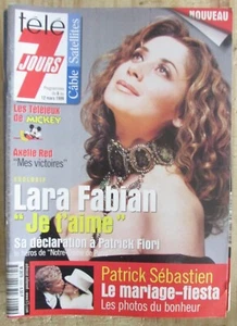 7 DAY TELEVISION PROGRAM N° 2023 March 6-12, 1999 FABIAN AXELLE RED - Picture 1 of 1