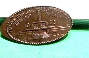 (pgasteelers1) Elongated  Cent 1933 Chicago World's Fair Italian Pavilion 🌠 - Bild 1 von 3
