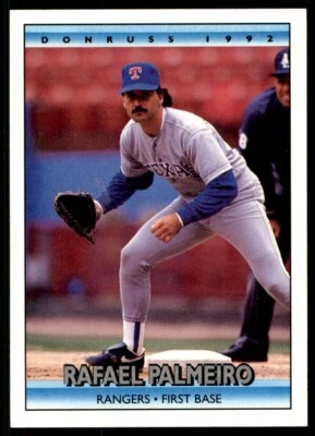 1992 Donruss - Rafael Palmeiro #46 Texas Rangers Baseball Card - Image 1 of 2