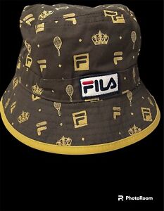 NWOT FILA BROWN and GOLD BUCKET HAT ONE SIZE
