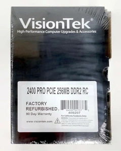 VisionTek 400207 Radeon 2400 PRO PCIE 256MB DDR2 RC VGA Video Graphics Card - Picture 1 of 4