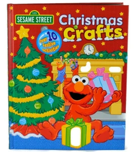 Sesame Street Christmas Crafts Hardcover Book Children How To Activities 2010 - Picture 1 of 12