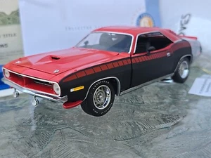 1/24 Franklin Mint Reverse Red 1970 AAR CUDA Plymouth Limited Ed 15 Of 30 - Picture 1 of 24