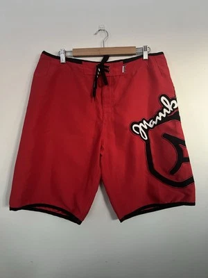 Pantalones cortos de tabla MAMBO rojos para hombre talla grande/36 verano surf Australia Foto 1 de 4