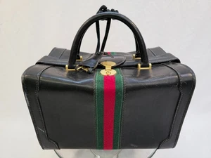 Bolso de viaje vintage de cuero Gucci - Imagen 1 de 10