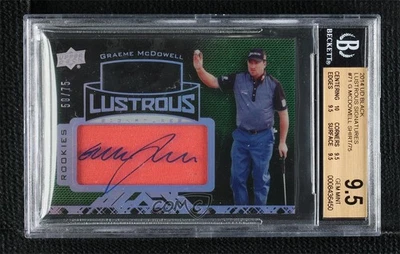 2014 Exquisite Collection UD Black /75 Graeme McDowell BGS 9.5 Rookie Auto RC - Image 1 of 2