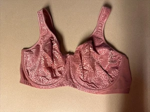 Breezies Wild Rose Lace Seamless Underwire Bra-Foxglove-42DDD-NEW-A260366 - Picture 1 of 2