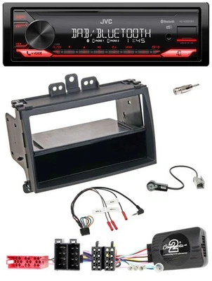 JVC Bluetooth USB DAB Lenkrad Autoradio für Hyundai i20 09-11 schwarz Rubber-Tou - Bild 1 von 4