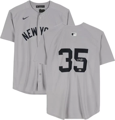 Camiseta deportiva Nike Limited gris autografiada de Cody Bellinger New York Yankees Foto 1 de 4