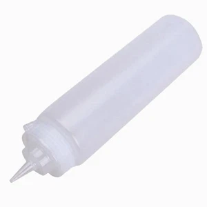 250ml Weiß Transparent Kunststoff Saucen Quetsch Flasche Spender mit N5M46713 - Bild 1 von 4