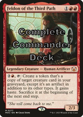  "Feldon of the Third Path" Beginner Magic the Gathering custom commander deck - Image 1 of 4