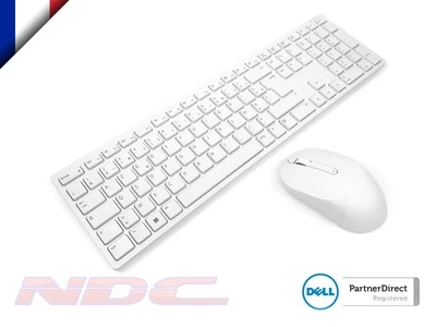 Dell KM5221W White FRENCH Pro Wireless Keyboard & Mouse Combo Bundle (Refurb) - Image 1 of 2
