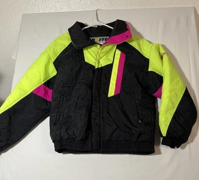 Chaqueta de esquí Roffe Challenge - Bloque de color vintage - Talla 16 juvenil unisex Foto 1 de 4