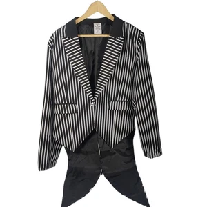 Disney Nightmare Before Christmas Jacket Tailcoat 3XL Costume Striped - Picture 1 of 10