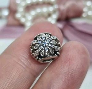 Genuino Pandora Brillante Azul Cristalizado Copo de Nieve Dije 💕 S925 ALE R37b - Imagen 1 de 7