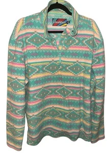 Chubbies Neon Pastell Flame Commander Fleece 1/4 Zip Pullover Unisex X-Large XL - Bild 1 von 5