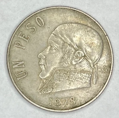 MONEDA DE 1 PESO MÉXICO 1978 Foto 1 de 2