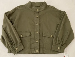 Caslon Army . Utility Full Button 98 % Cotton Army Olive W M - Picture 1 of 9