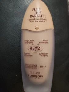 Bourjois Plus Que Parfait Fluid Cream Foundation SPF15 # 16 Hale Continu   NWOB - Picture 1 of 2