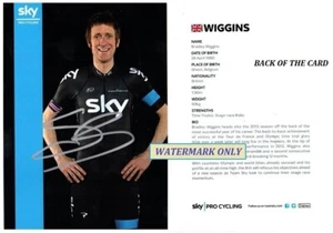 Bradley Wiggins,  "ORIGINAL HAND SIGNED" studio Card Image - Picture 1 of 1