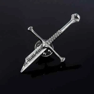El Señor de los Anillos Narsil Espada Rota Broche Esmalte Insignia Solapa Prendedores Regalo Reino Unido - Imagen 1 de 7