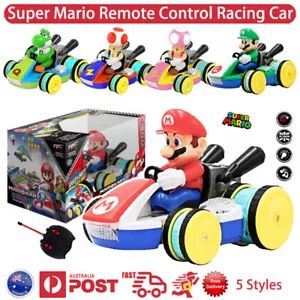 NEW SUPER MARIO LUIGI YOSHI RADIO REMOTE CONTROL RC RACING KART CAR VEHICLE TOY - Picture 1 of 23