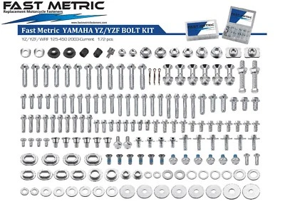 184pc YZF Bolt Kit 2 4 stroke YZ250F YZ400F YZ426F YZ450F WR - Image 1 of 4