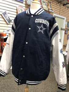 Dallas Cowboys 2023 NFL GIII 5 X SUPERBOWL CHAMPION STRIKE ZONE VARSITY JACKET - Bild 1 von 4
