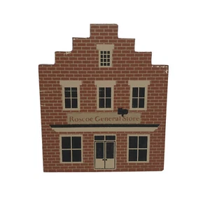 The Cat’s Meow Village Roscoe General Store Roscoe Village OH Wood Shelf Sitter - Picture 1 of 3