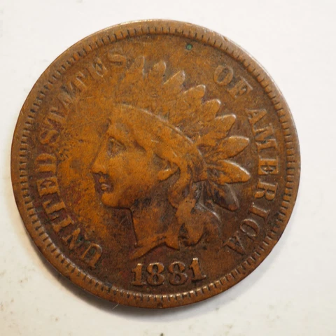 1881 INDIAN HEAD CENT **NICE COIN!** - FREE SHIPPING! A3011 Cover