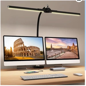 Megainvo Lámpara Escritorio LED-24W Flexo LED Escritorio con 2" Abrazadera,5 Col - Imagen 1 de 6