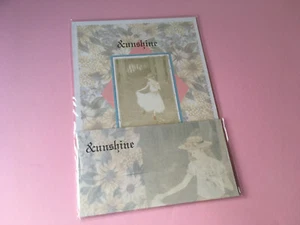 VINTAGE BEAUTIFUL SUNSHINE LETTER PAPER SET TAIWAN 80'S NEW - Picture 1 of 3