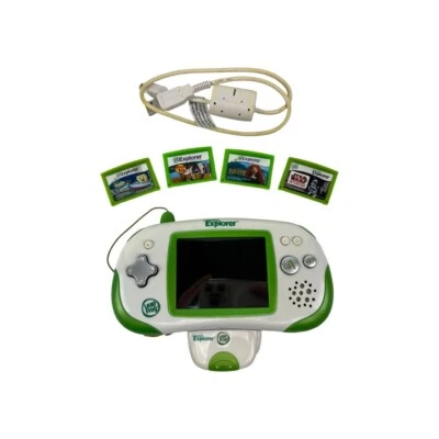 Leapfrog Leapster Explorer 39100 Learning Handheld Game System w/ Games + Camera - Image 1 of 4
