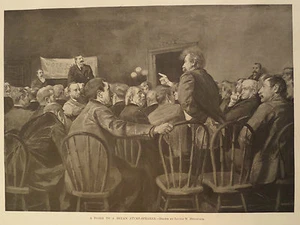 A Poser To A Bryan Stump Speaker 1896 Harpers Weekly - Picture 1 of 2