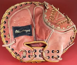 RARO GUANTO DA BASEBALL VINTAGE MACGREGOR 75 - THURMAN MUNSON CATCHERS MITT YANKEES - Foto 1 di 6
