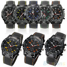 ASAMO Herren Damen Armbanduhr mit Silikon Armband Uhr Analog Quartz Sport AMA062