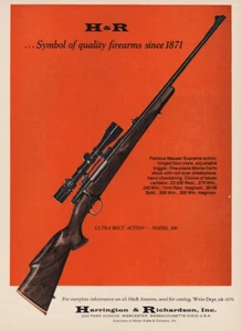 1970 Harrington & Richardson: Ultra Bolt Action Model 300 Vintage Print Ad - Picture 1 of 1