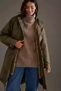 Levi's Crawford 3 in 1 Parka Coat Army Green Size S - Picture 1 of 24