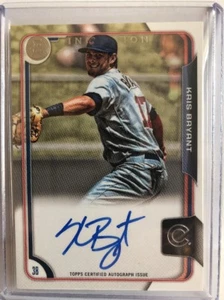 Kris Bryant Auto RC 2015 Bowman Inception On Card Autograph Rookie Cubs - Picture 1 of 2