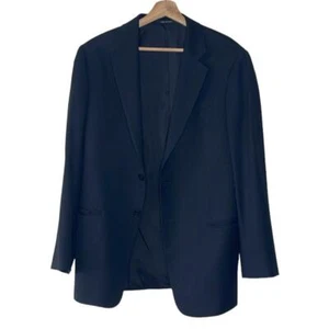 ARMANI COLLEZIONI BLAZER DE LANA NEGRO DE UN SOLO PECHO PARA HOMBRE TALLA 40R - Imagen 1 de 10