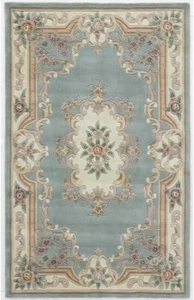 Hand Tufted Premium Unique Area Rug 8x10 Aubusson Design Carpet Wool Rugs Room - Picture 1 of 5