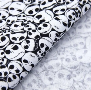 Jack Nightmare Christmas movie Polyester Cotton blend fabric 20"x55" 1087691.4 - Picture 1 of 3