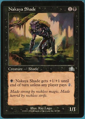Nakaya Shade Prophecy NM Uncommon Misprint Miscut CARD (ID# m17535) ABUGames - Image 1 of 2
