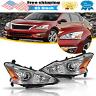 Headlight Left Right Fit For Nissan Altima 2013 14 2015 Chrome Housing Headlamps