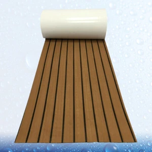 Selbstklebende Bootsdeckbahn Marine Terrassendielen Bodenbelag Folie - Bild 1 von 11