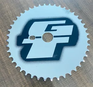 GT Chain Wheel Components 44Tooth Freestyle Chain Pro GT STAMPED*SILVER & BLACK* - Picture 1 of 2